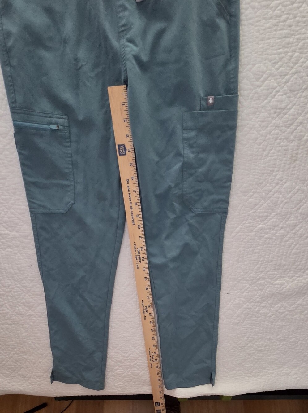 FIGS Yola High-Rise Slim Scrub Pants - Hydrogreen - Picture 7 of 16